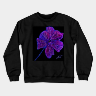 Purple Flower Crewneck Sweatshirt